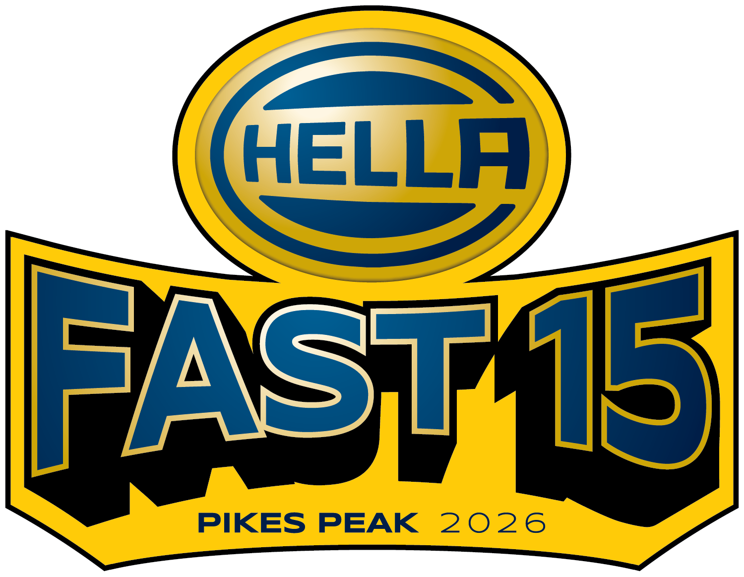 PikesPeakHillClimb2026 HELLA FAST 15 Logo - Pikes Peak